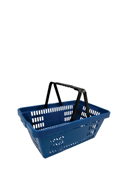 CESTA DE COMPRAS PLÁSTICA - AZUL